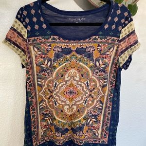 Lucky Brand  scoop neck T Shirt, women’s Medium